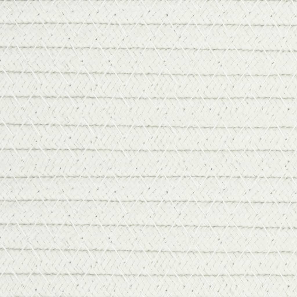 Wäschekorb Grau und Weiß Ø60x36 cm Baumwolle