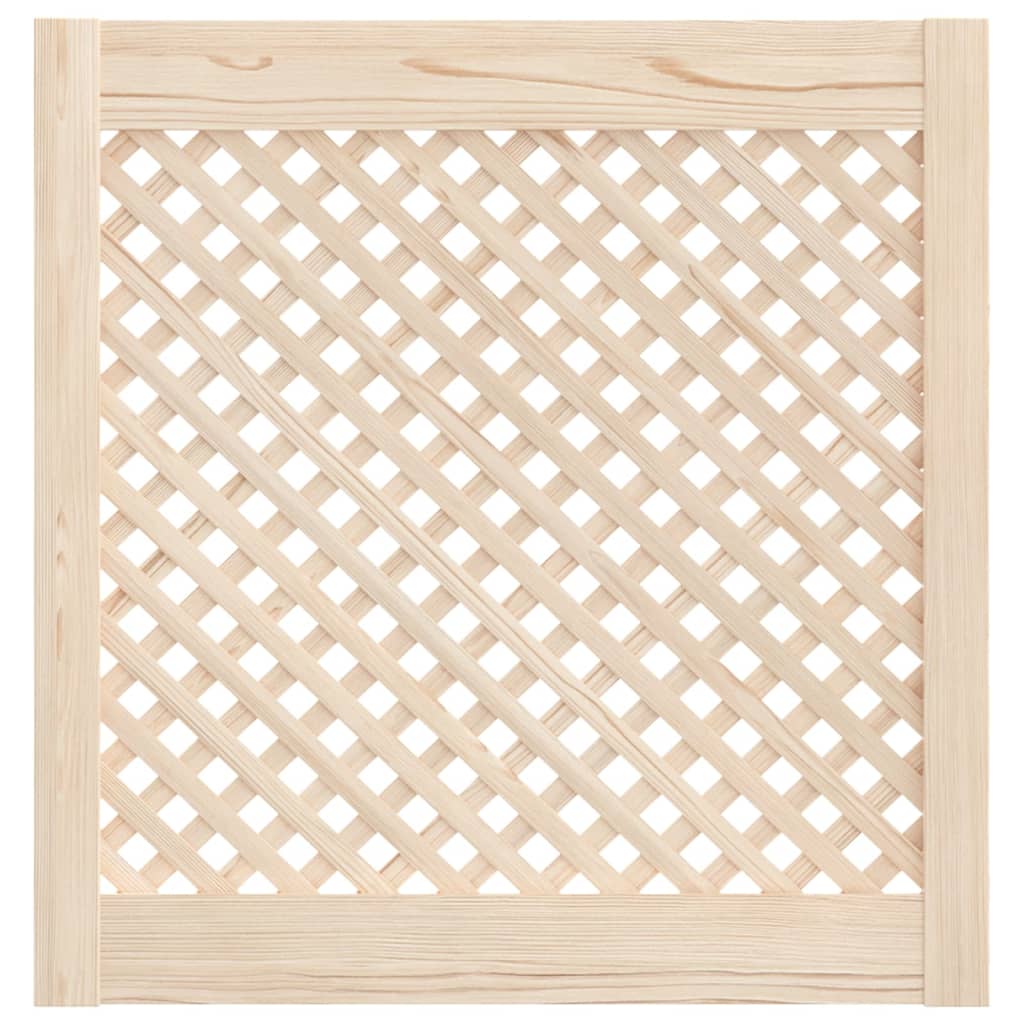Schranktüren 2 Stk. Gitterdesign 59,5x61,5 cm Massivholz Kiefer
