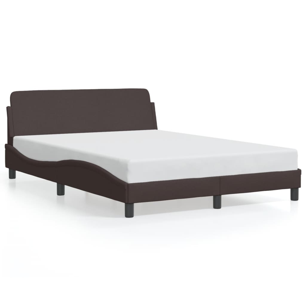 Bettgestell "Dover" Dunkelbraun 140x200 cm Stoff