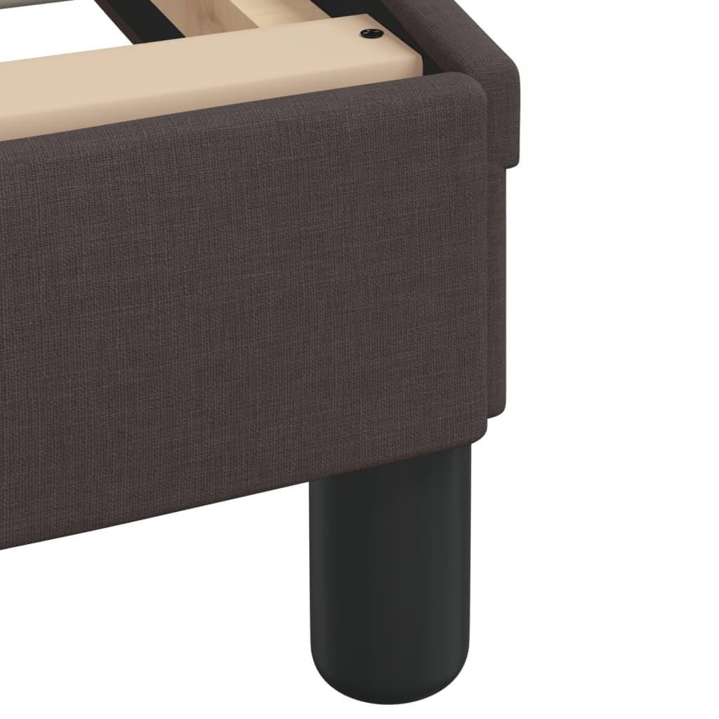 Bettgestell "Dover" Dunkelbraun 140x200 cm Stoff