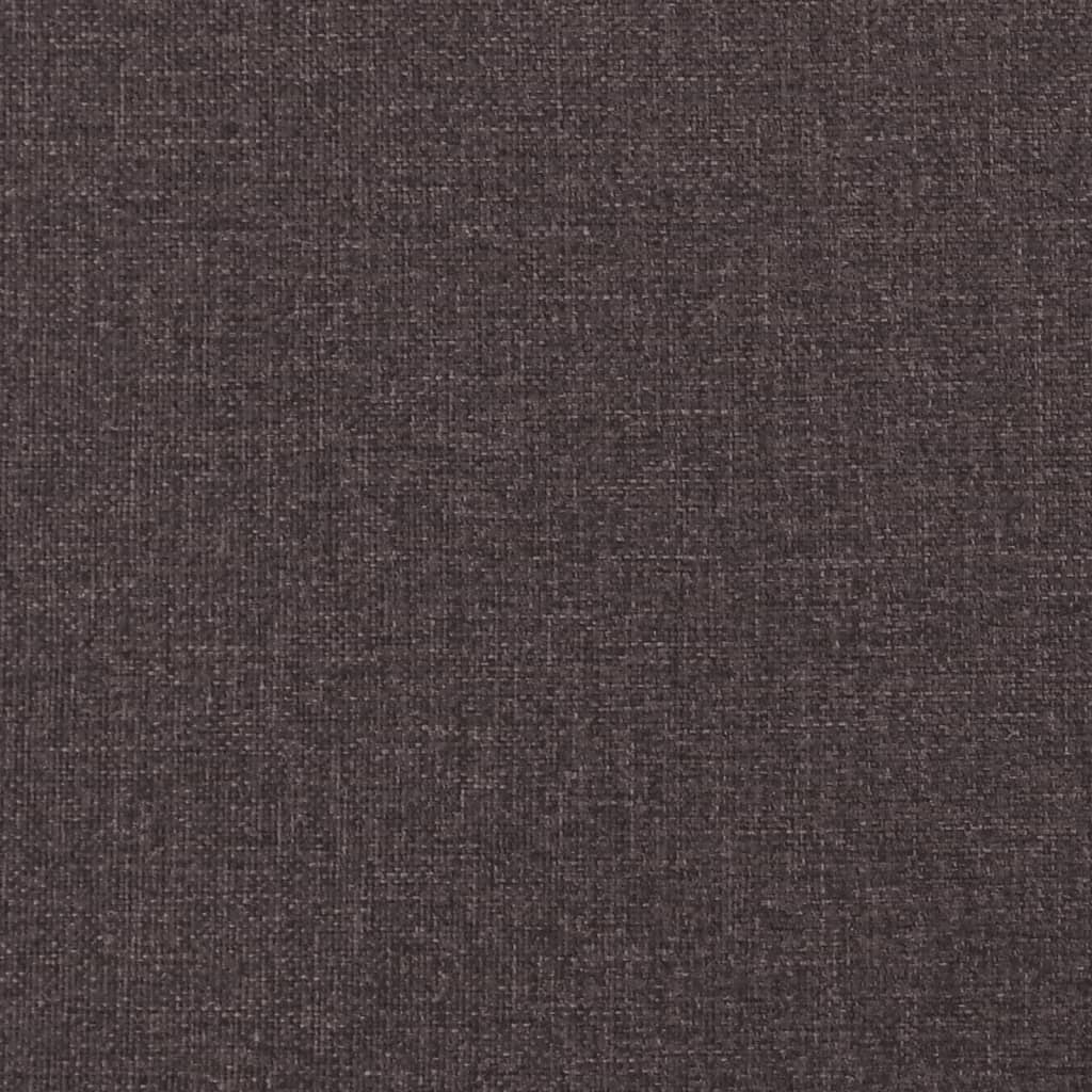 Bettgestell "Dover" Dunkelbraun 140x200 cm Stoff