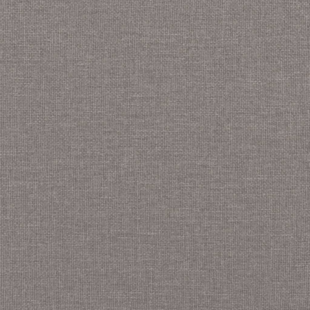 Bettgestell "Dover" Taupe 140x200 cm Stoff