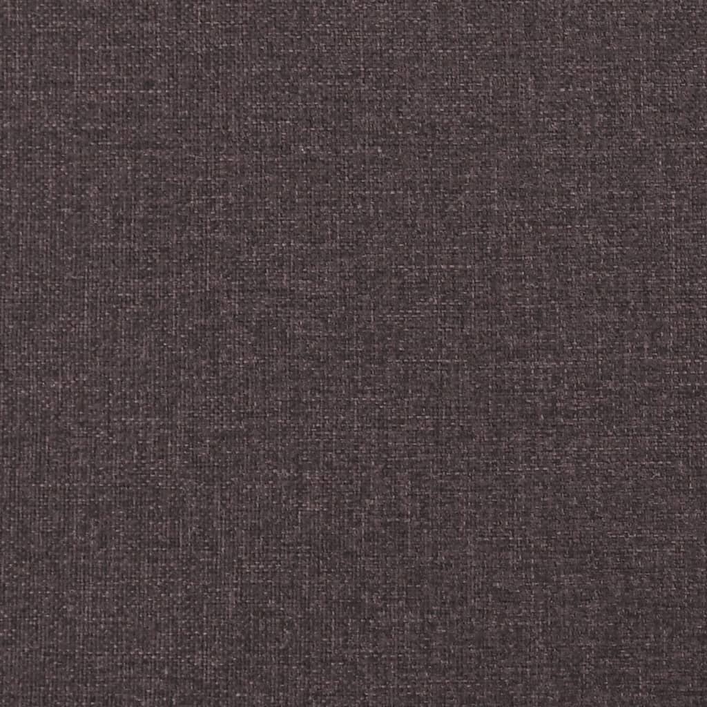 Bettgestell "Dover" Dunkelbraun 180x200 cm Stoff