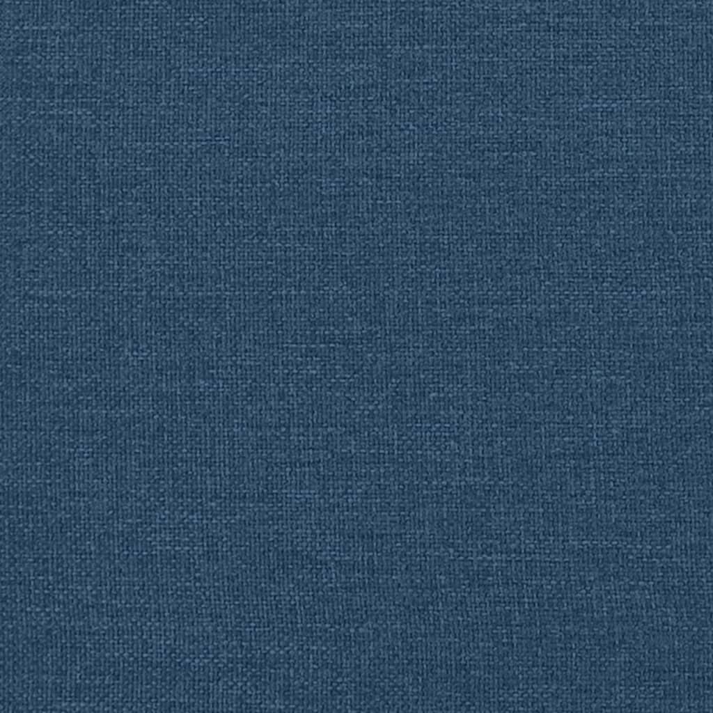 Bettgestell mit Kopfteil "Dover" Blau 180x200 cm Stoff