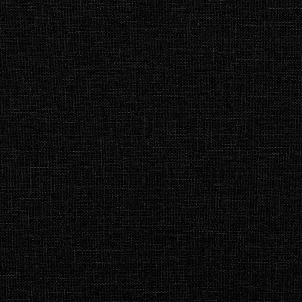 Bettgestell "Dover" Schwarz 200x200 cm Stoff
