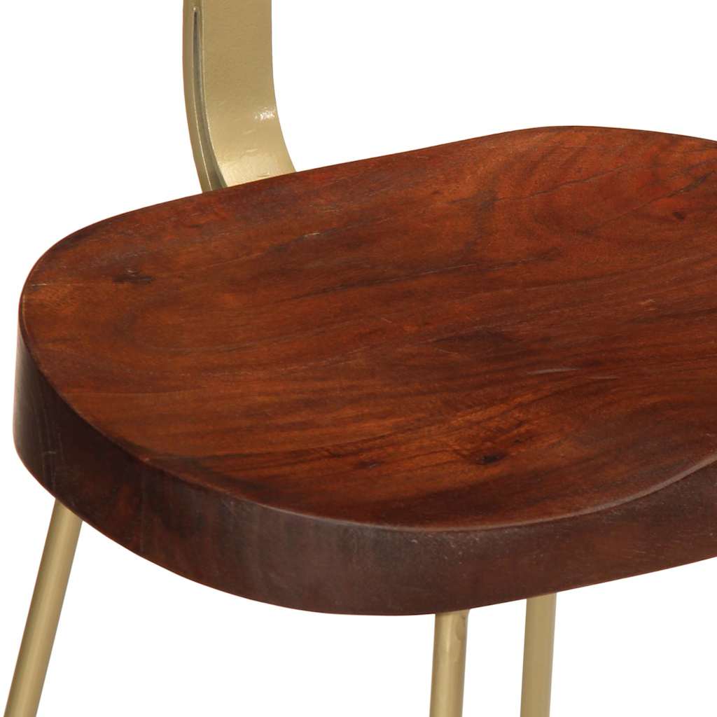 Barhocker 2 Stk. 49x43x88 cm Mango Massivholz