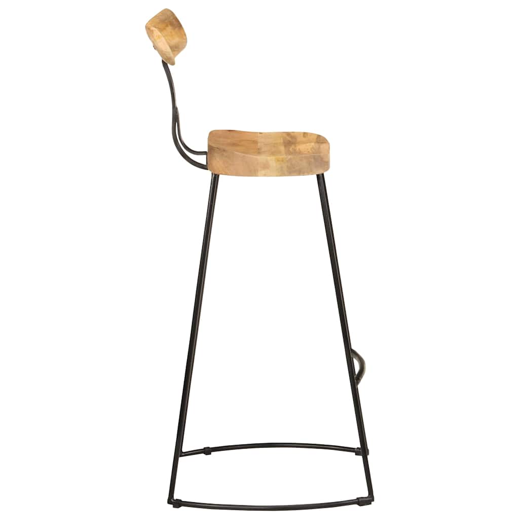 Barhocker 2 Stk. 49x43x103 cm Mango Massivholz