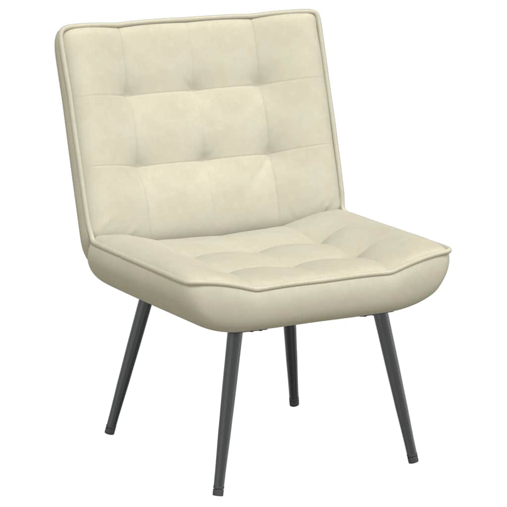Relaxsessel Creme 64x74x84 cm Samt