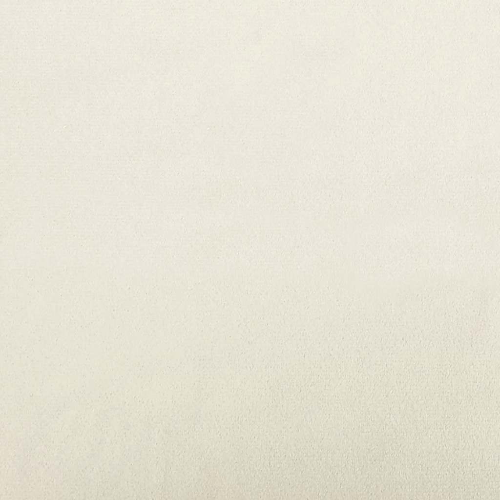 Relaxsessel mit Hocker Creme Samt