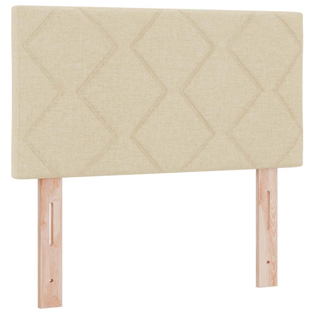 Boxspringbett mit Matratze Creme 120 x 200 cm Stoff