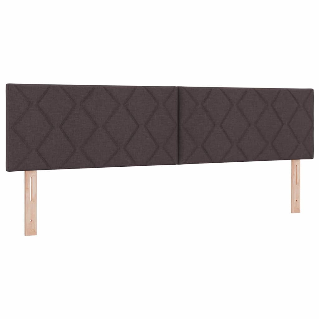 Boxspringbett mit Matratze Dunkelbraun 180 x 200 cm Stoff