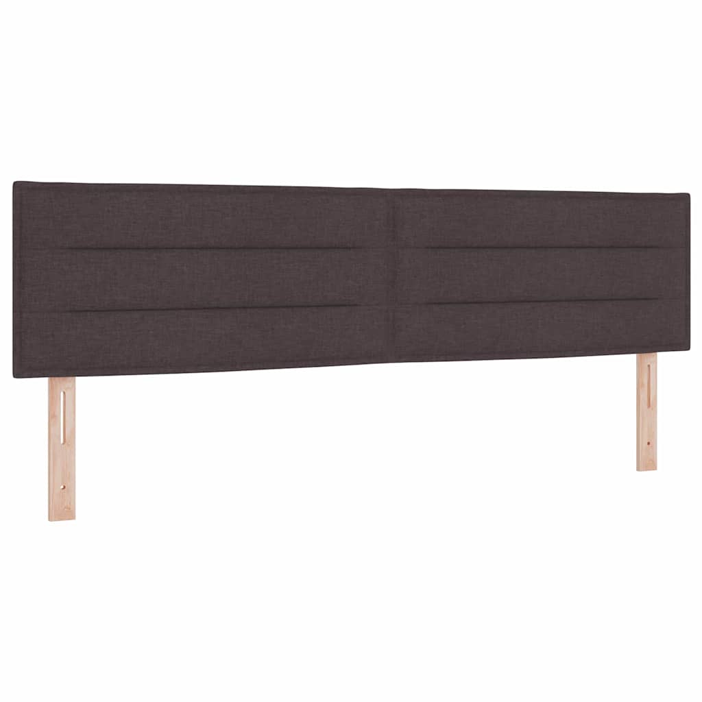 Boxspringbett mit Matratze Dunkelbraun 180 x 200 cm Stoff