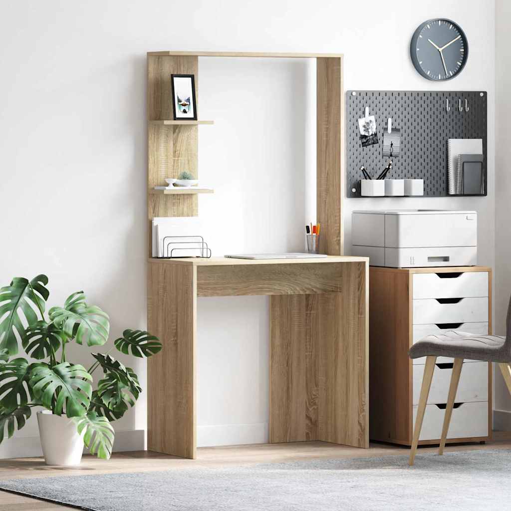 Schreibtisch Sonoma Eiche 78,5 x 37 x 154,5 cm Holzwerkstoff