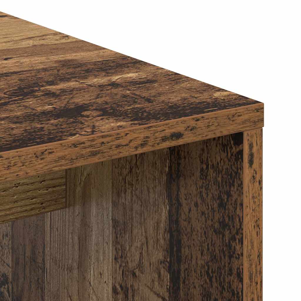 Schreibtisch mit Regal Altholz 102 x 50 x 124 cm Holzwerkstoff