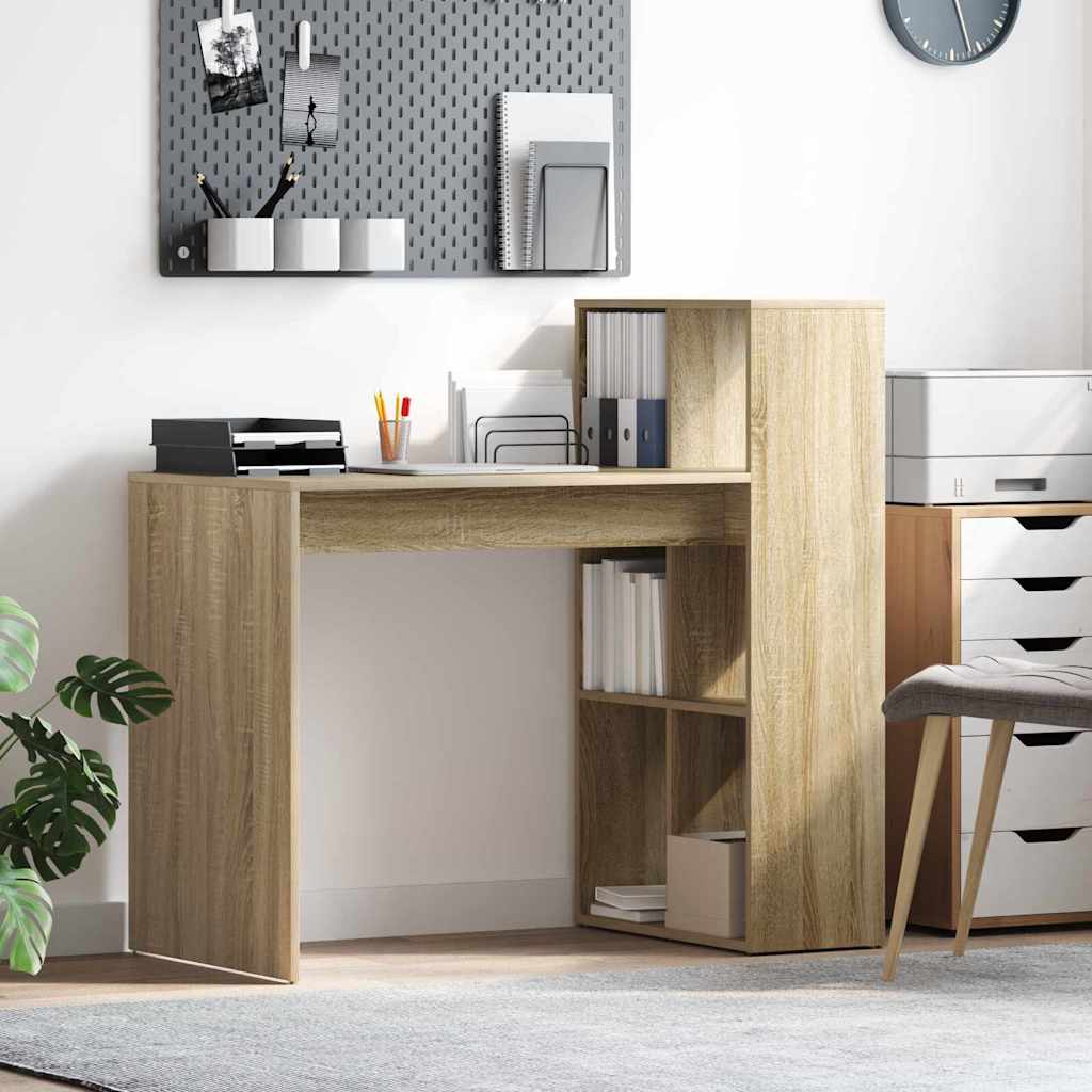 Tisch mit Regal Sonoma Eiche 108 x 55 x 103,5 cm Holzwerkstoff