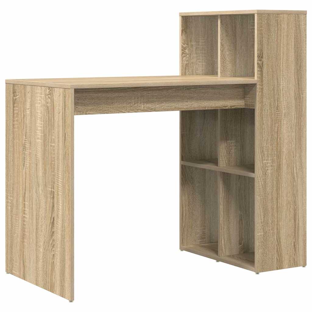 Tisch mit Regal Sonoma Eiche 108 x 55 x 103,5 cm Holzwerkstoff
