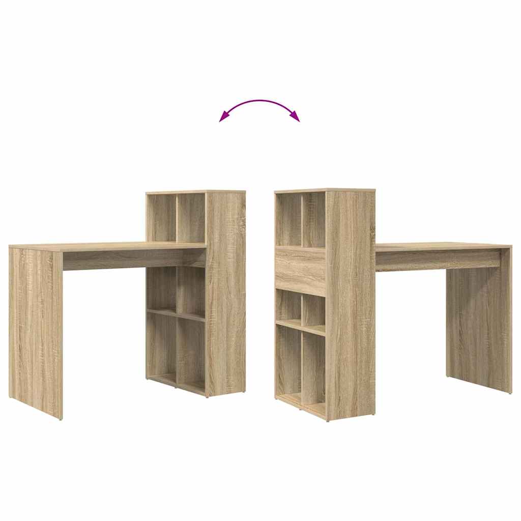 Tisch mit Regal Sonoma Eiche 108 x 55 x 103,5 cm Holzwerkstoff