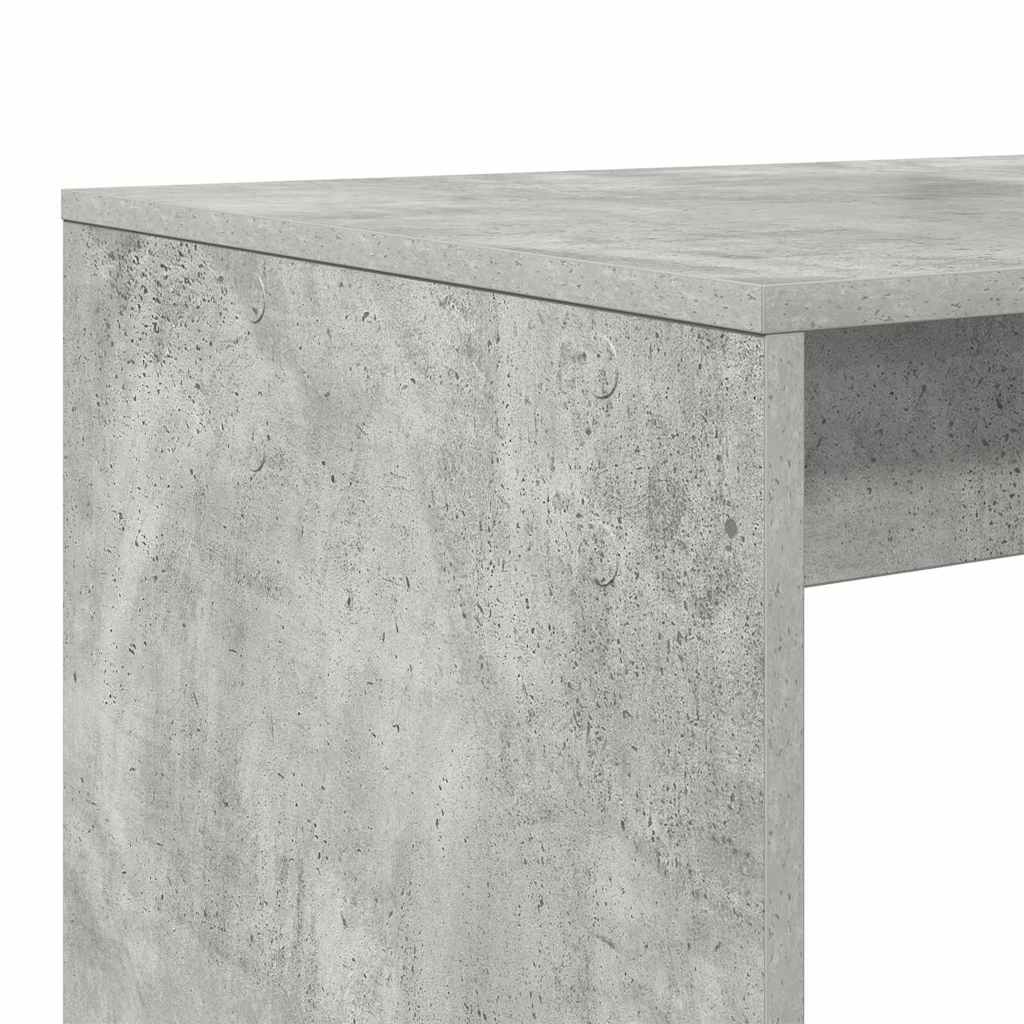 Tisch mit Regal Beton Grau 108 x 55 x 103,5 cm Holzwerkstoff
