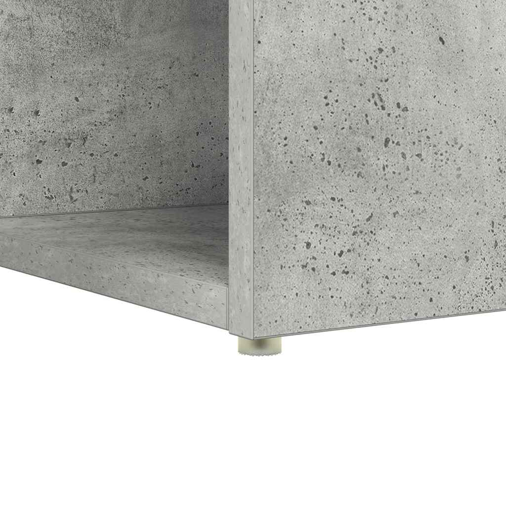 Tisch mit Regal Beton Grau 108 x 55 x 103,5 cm Holzwerkstoff