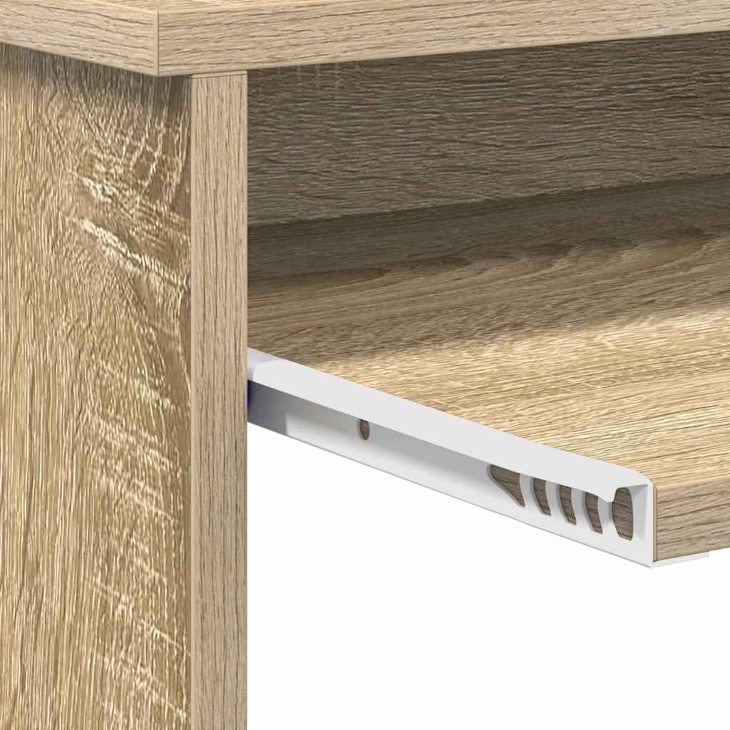 Tisch mit Regal Sonoma Eiche 106 x 40 x 88,5 cm Holzwerkstoff