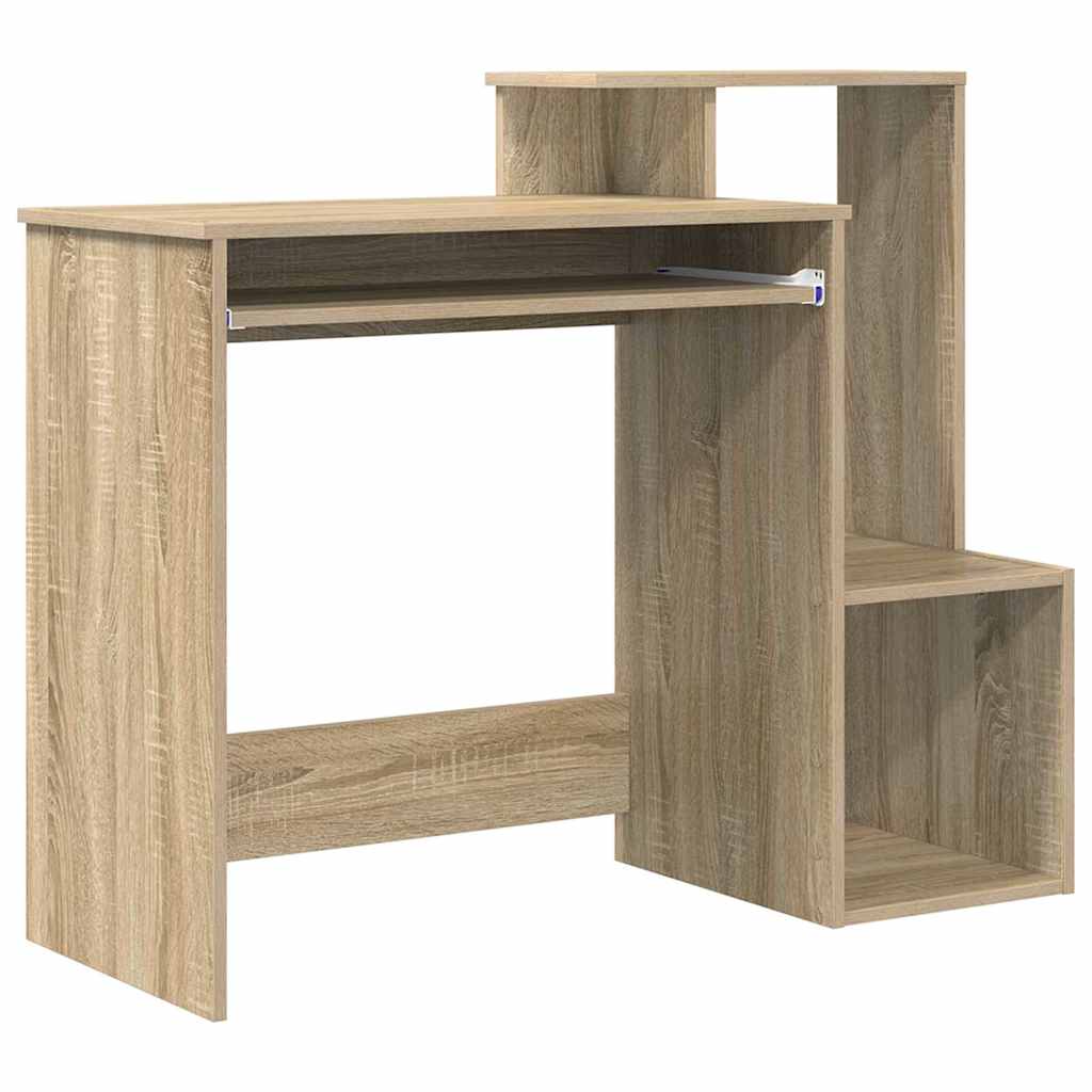 Tisch mit Regal Sonoma Eiche 106 x 40 x 88,5 cm Holzwerkstoff
