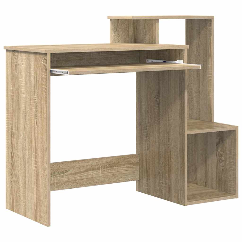 Tisch mit Regal Sonoma Eiche 106 x 40 x 88,5 cm Holzwerkstoff