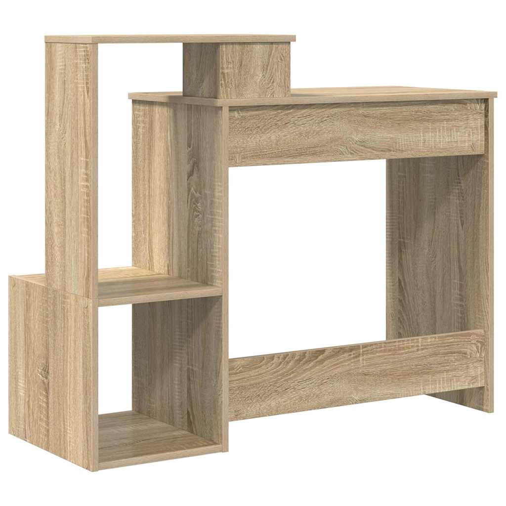 Tisch mit Regal Sonoma Eiche 106 x 40 x 88,5 cm Holzwerkstoff