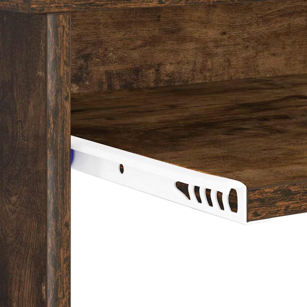 Tisch mit Regal Räuchereiche 106 x 40 x 88,5 cm Holzwerkstoff