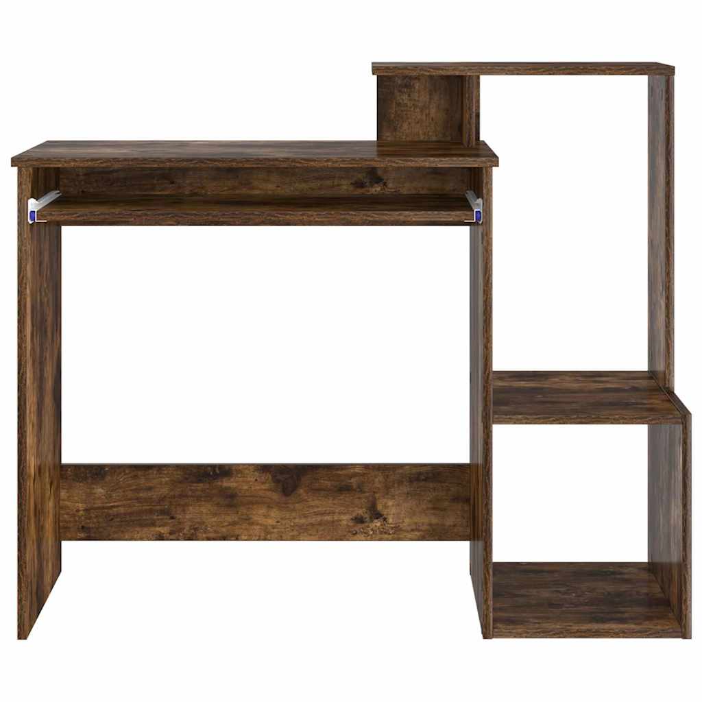 Tisch mit Regal Räuchereiche 106 x 40 x 88,5 cm Holzwerkstoff