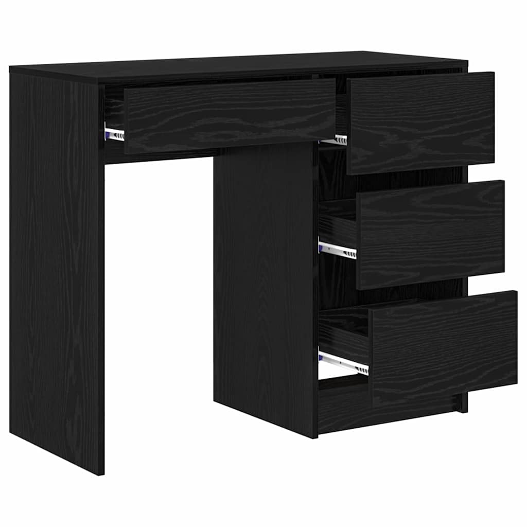 Schreibtisch Schwarze Eiche 90 x 37.5 x 75 cm Holzwerkstoff