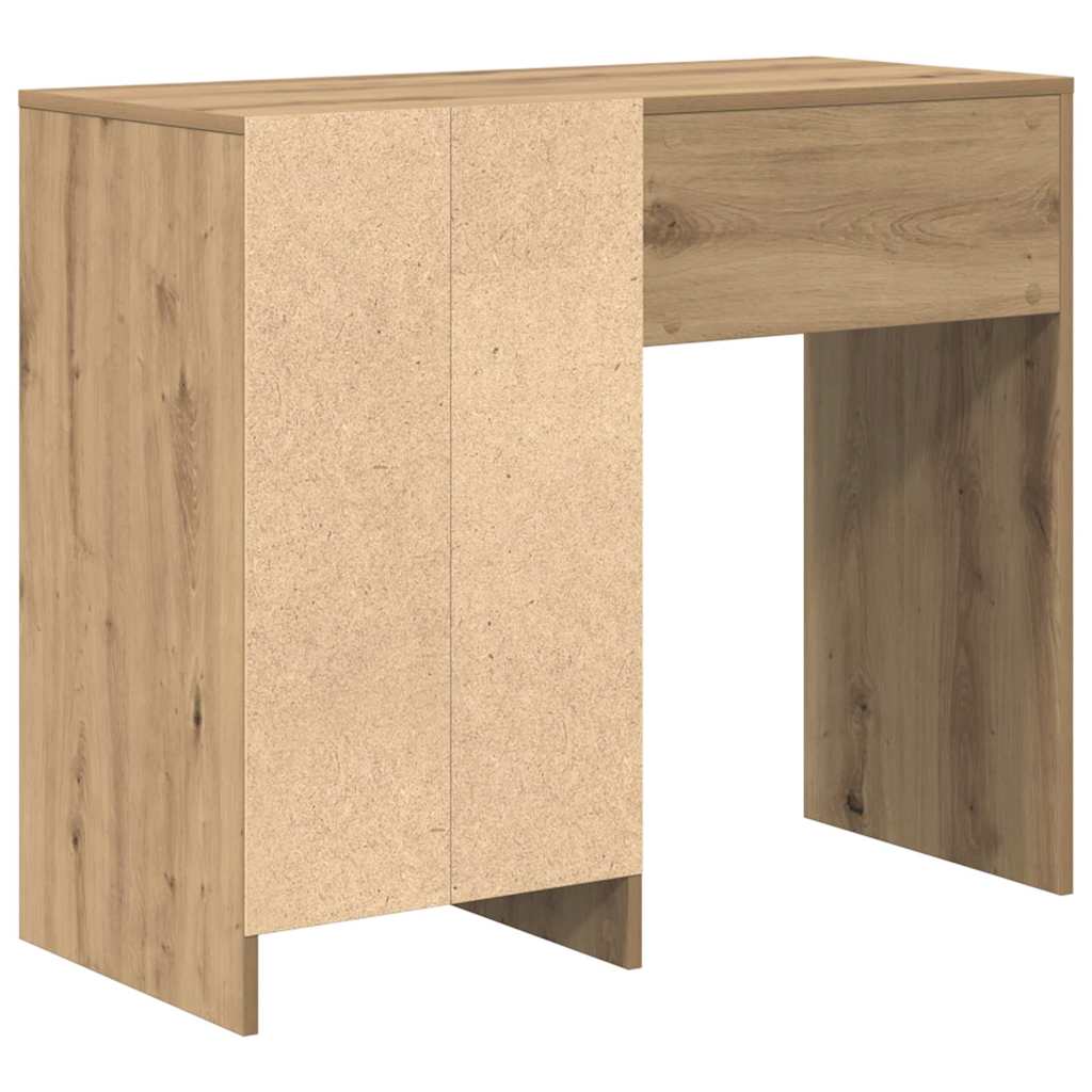 Schreibtisch Eiche handwerklich 90 x 37.5 x 75 cm Holzwerkstoff