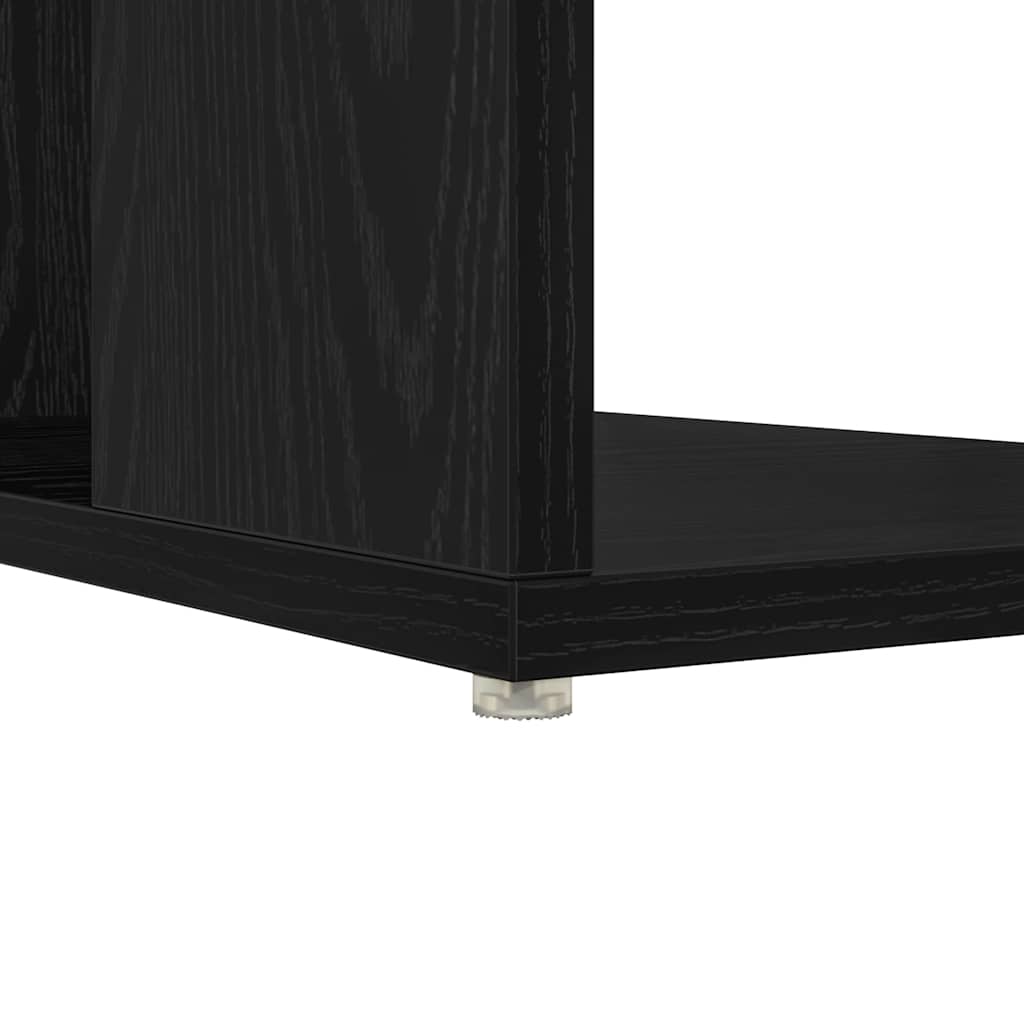 Schreibtisch mit Stauraum Schwarze Eiche 130 x 50,5 x 75 cm