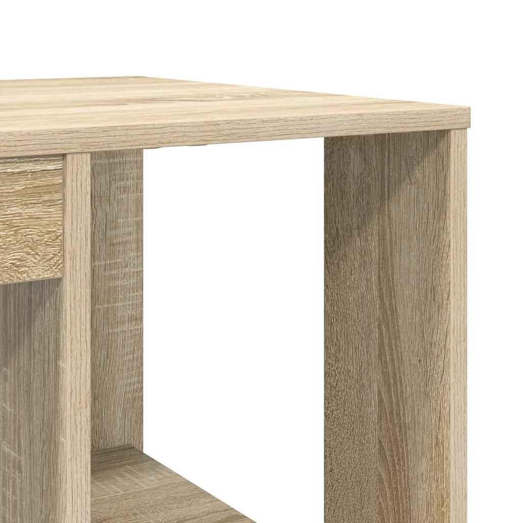 Schreibtisch mit Stauraum Sonoma Eiche 130 x 50,5 x 75 cm