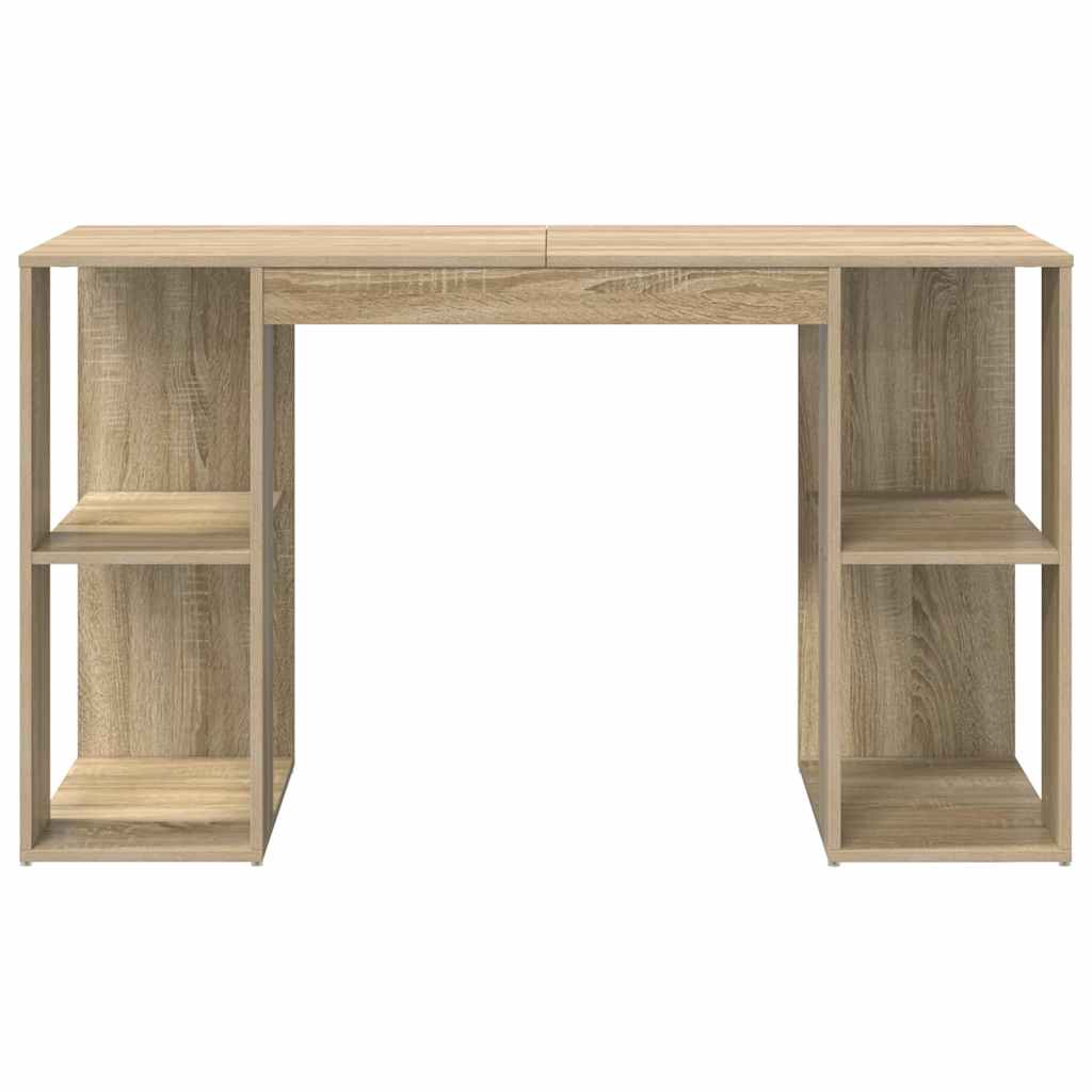 Schreibtisch mit Stauraum Sonoma Eiche 130 x 50,5 x 75 cm