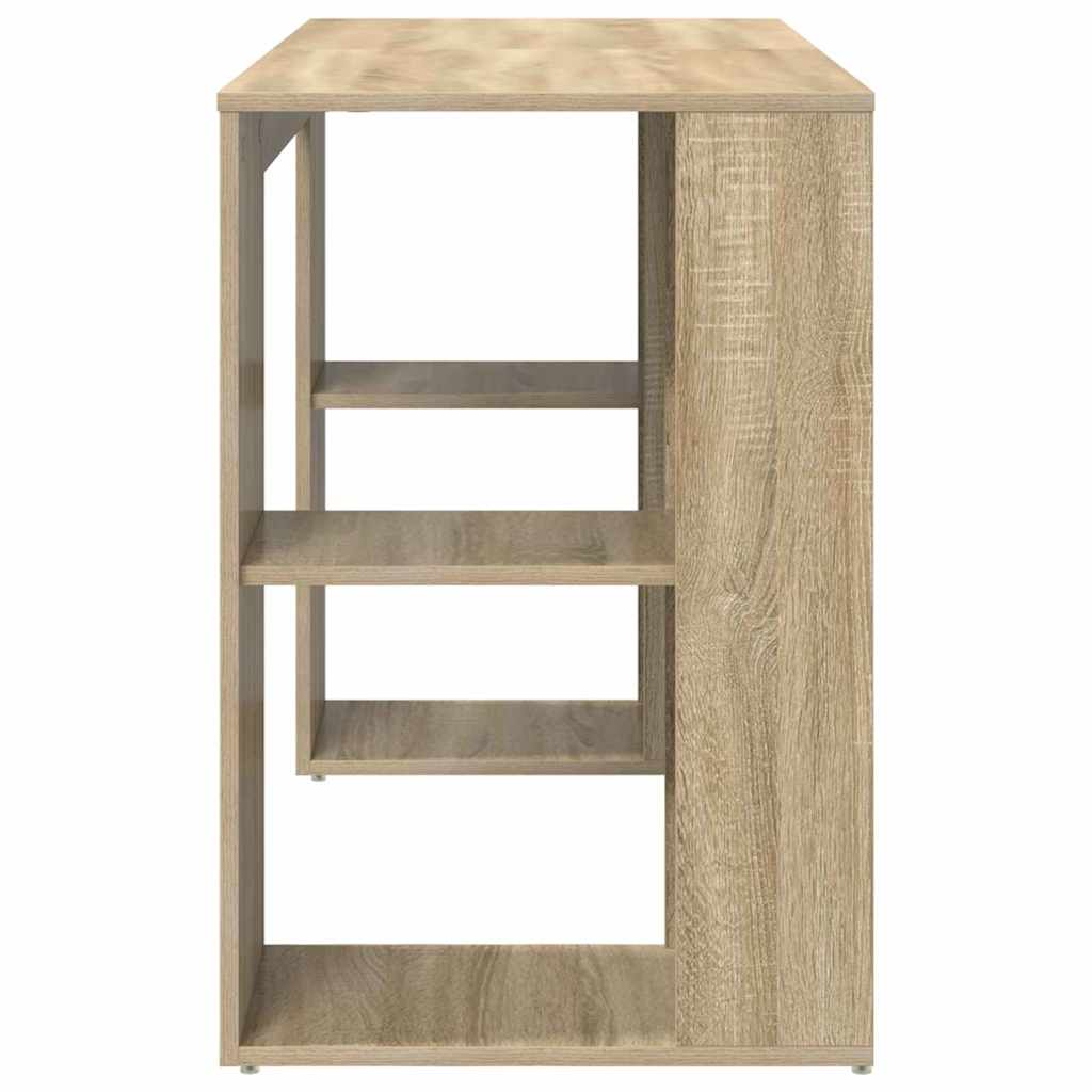 Schreibtisch mit Stauraum Sonoma Eiche 130 x 50,5 x 75 cm