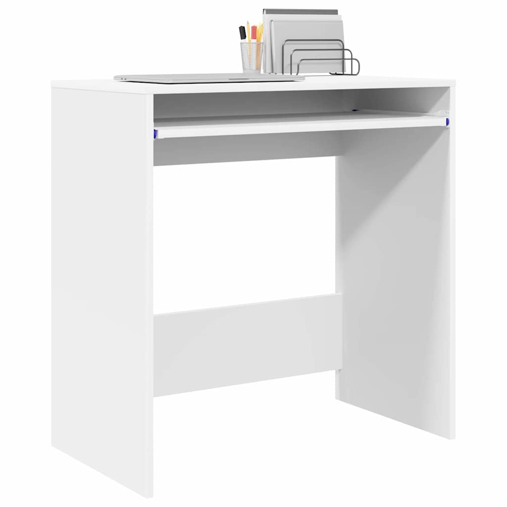 Tisch mit Regal Weiß 77,5 x 43 x 79 cm Holzwerkstoff