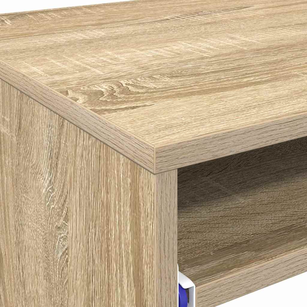 Tisch mit Regal Sonoma Eiche 77,5 x 43 x 79 cm Holzwerkstoff