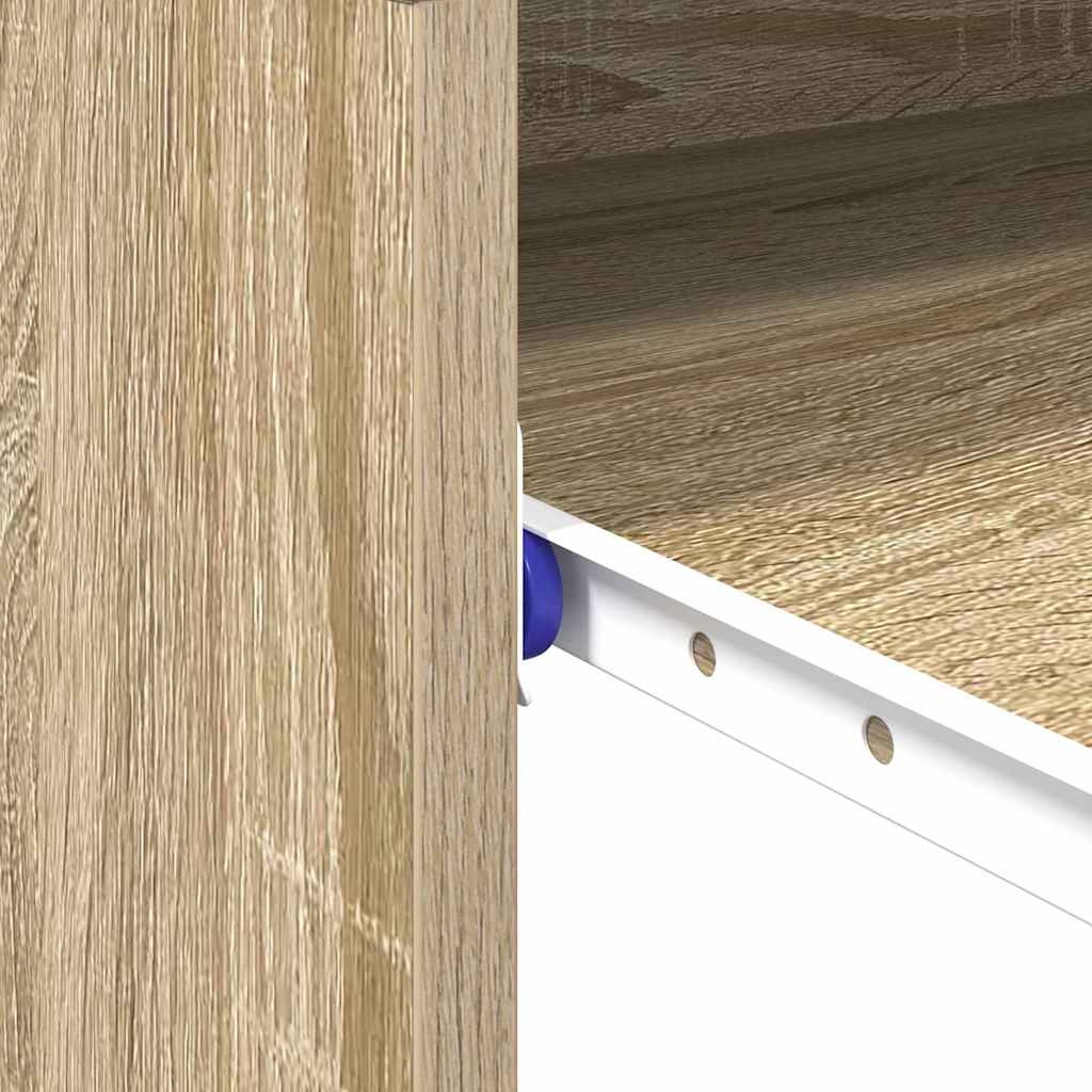 Tisch mit Regal Sonoma Eiche 77,5 x 43 x 79 cm Holzwerkstoff
