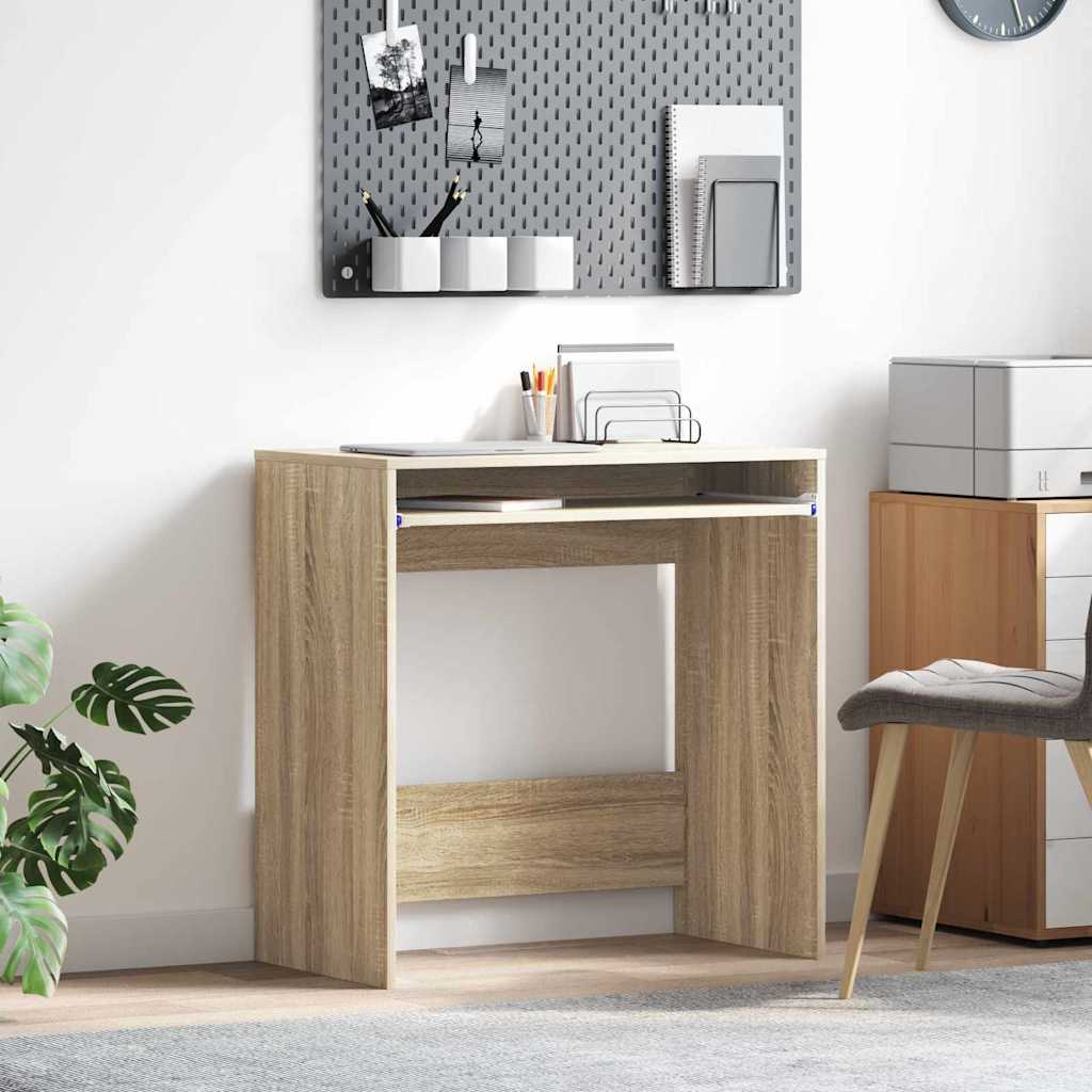 Tisch mit Regal Sonoma Eiche 77,5 x 43 x 79 cm Holzwerkstoff