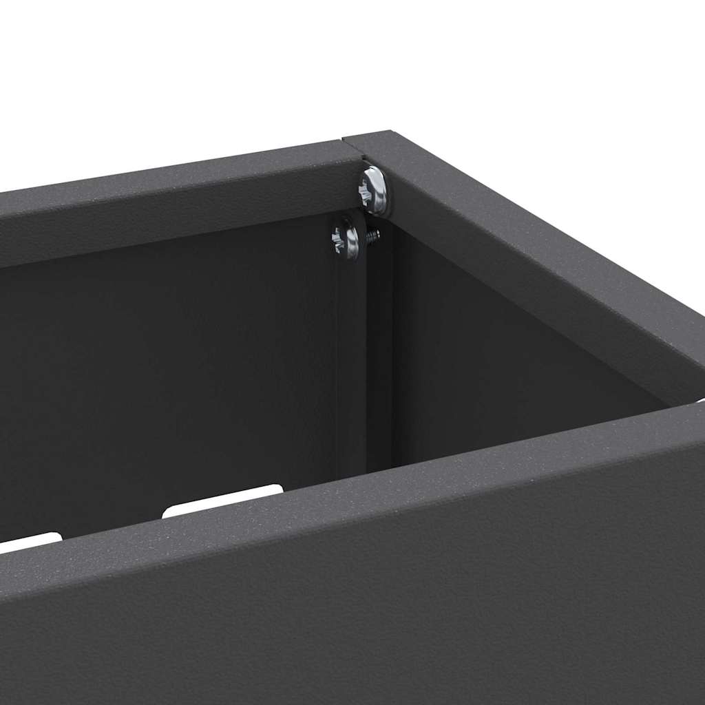 Sonnenschirmhalter mit Speicher Schwarz 28 x 12 x 41 cm Metall