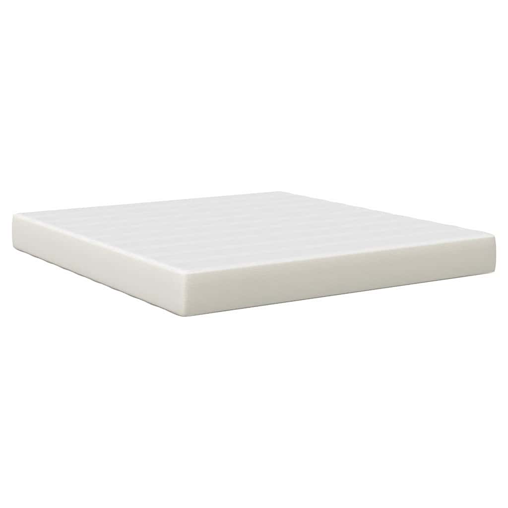 Bettmatratze mit Matratze Creme 180 x 200 cm Stoff