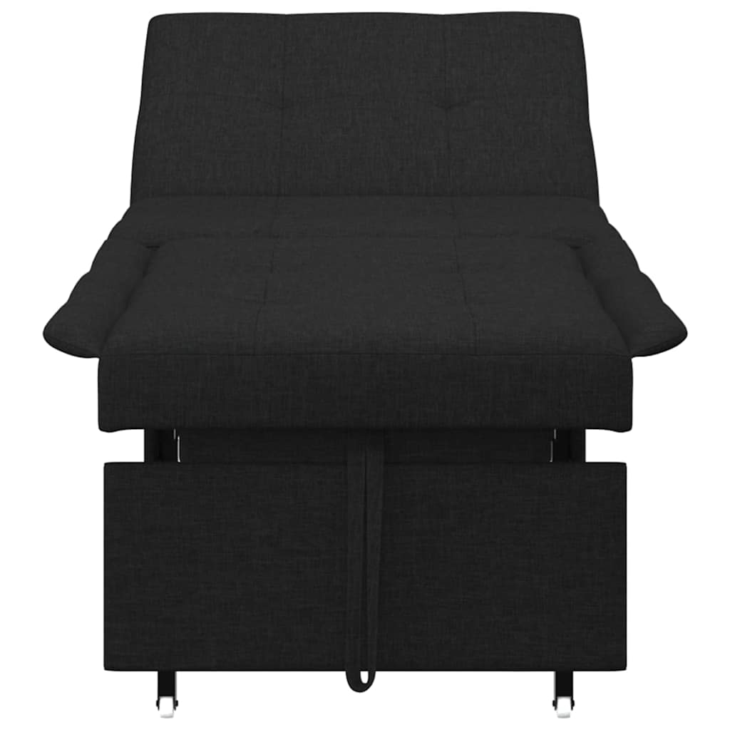 Sofa Bett Schwarz 194 x 67 x 37 cm Stoff