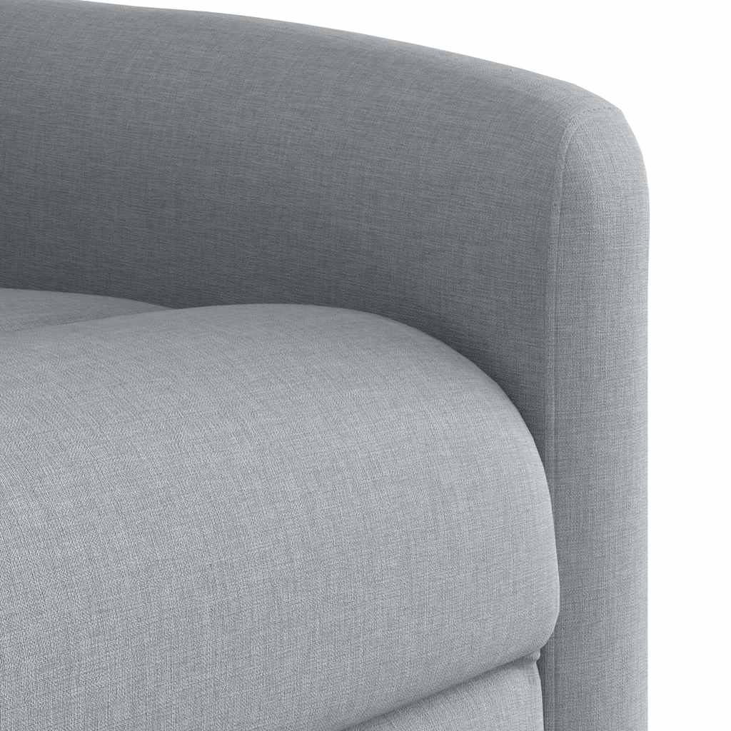 Massagesessel Hellgrau Stoff