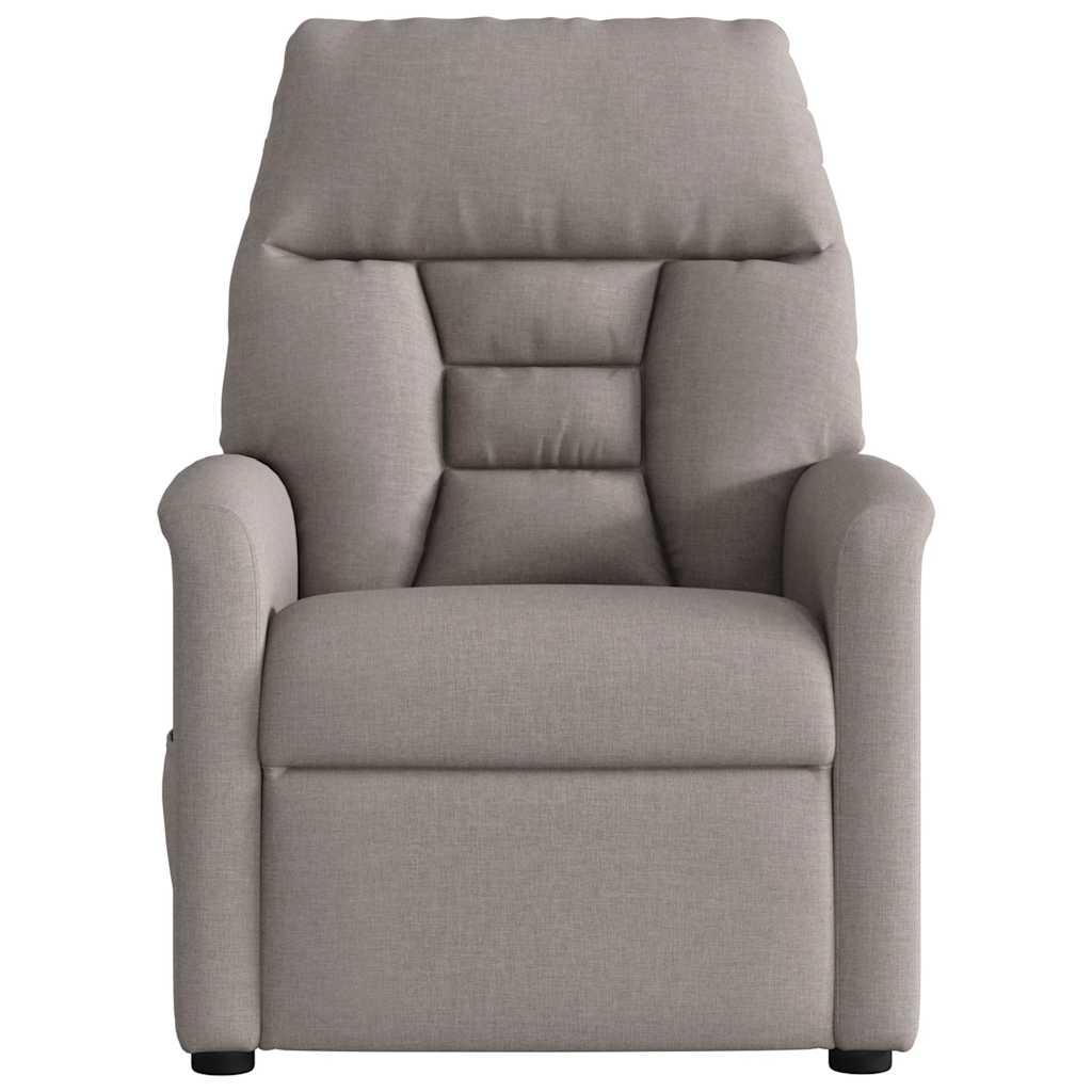 Massagesessel Taupe Stoff