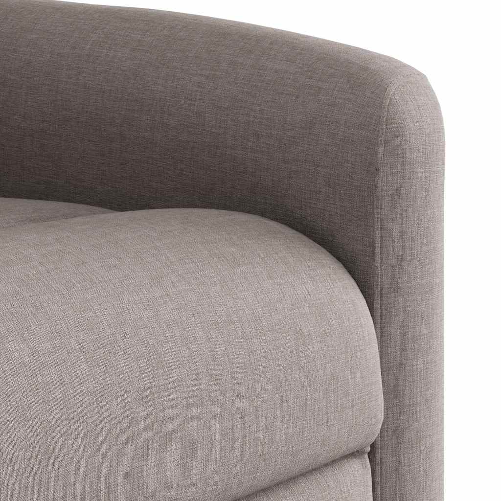 Massagesessel Taupe Stoff