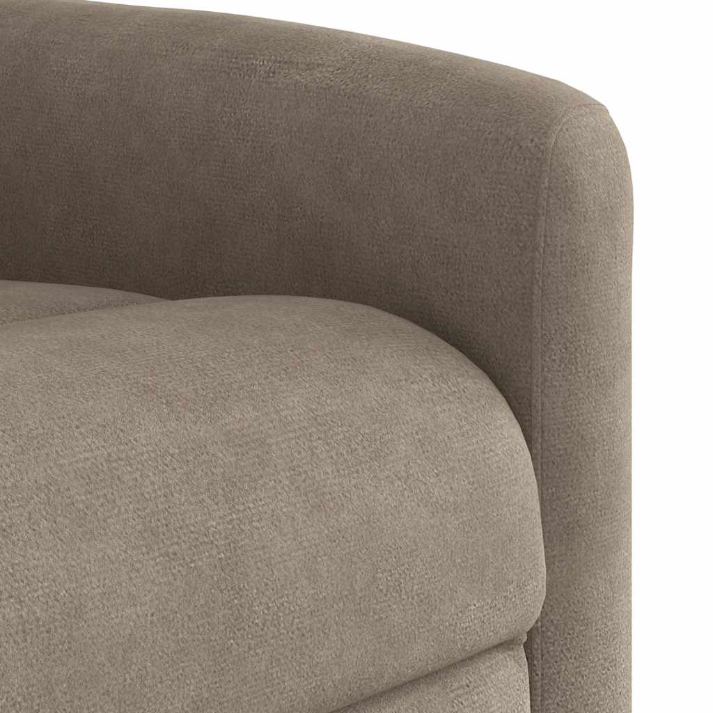Massagesessel Taupe Mikrofasergewebe