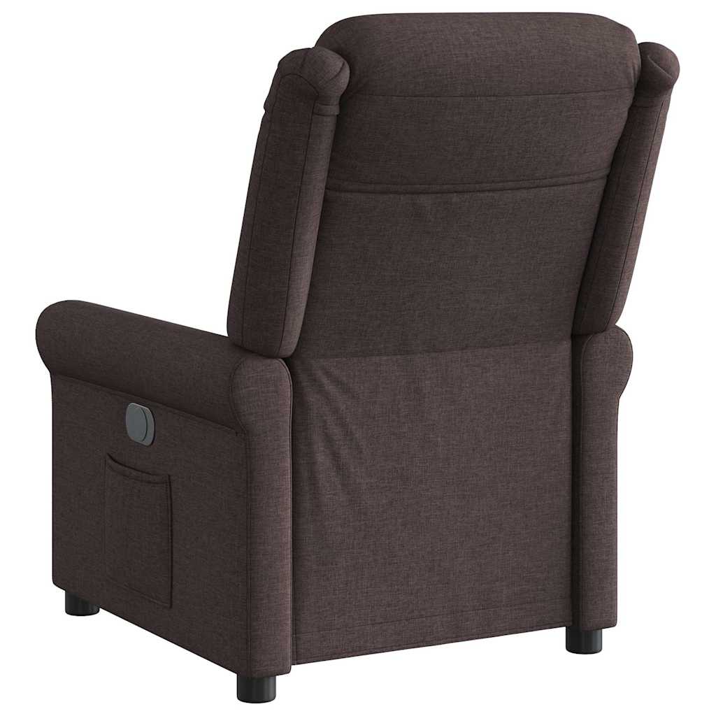 Relaxsessel Dunkelbraun Stoff