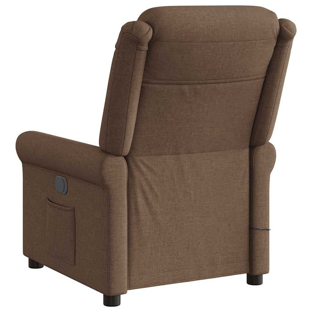Massagesessel Braun Stoff