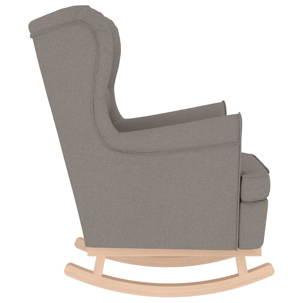 Schaukelsessel Taupe 74x90x102 cm Stoff