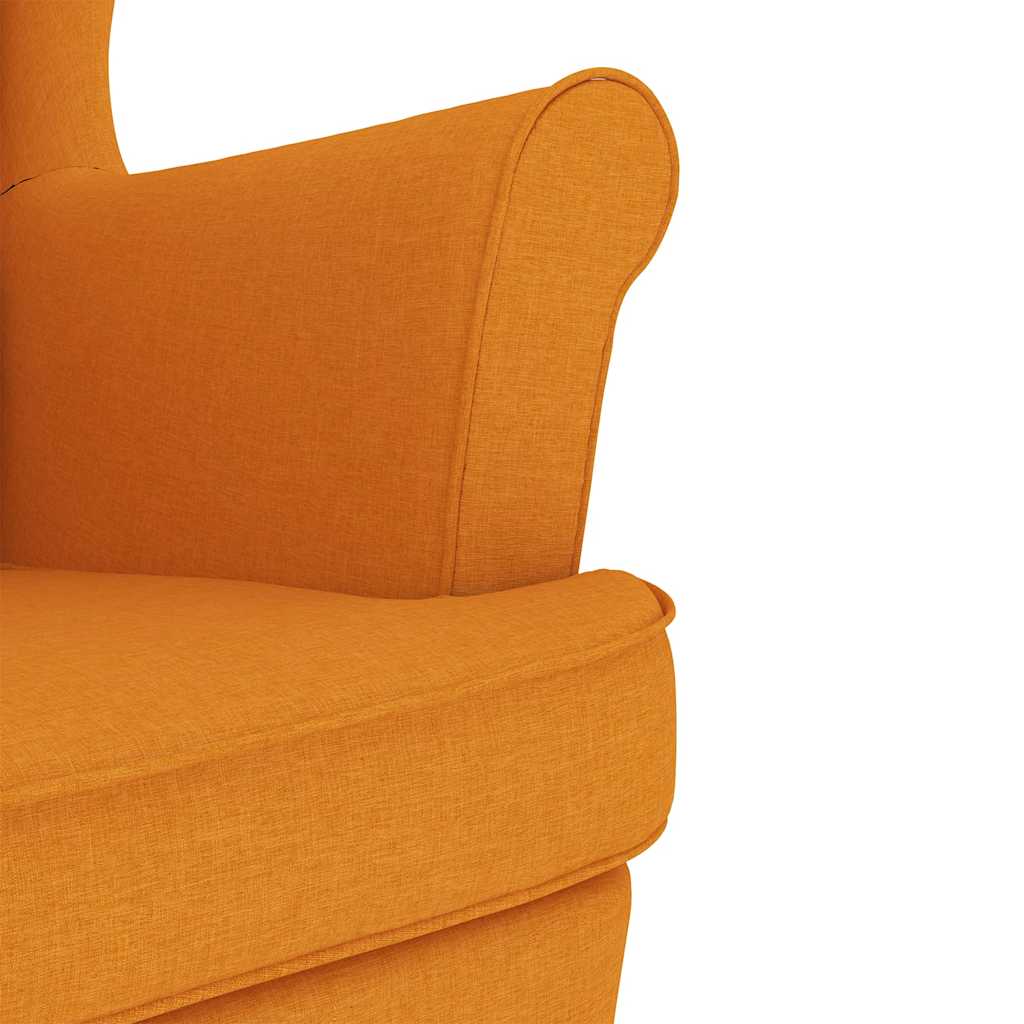 Schaukelsessel Dunkelgelb 74x90x102 cm Stoff